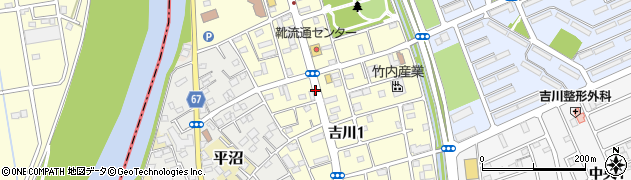 ルネサンス吉川入口周辺の地図