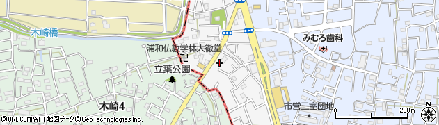 カクイチ住装浦和店周辺の地図