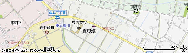 埼玉県吉川市鹿見塚162周辺の地図