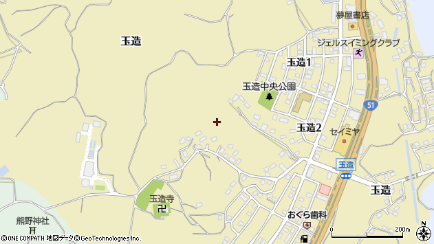 〒287-0041 千葉県香取市玉造の地図