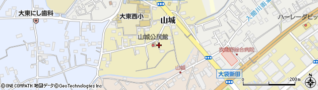 埼玉県川越市山城周辺の地図