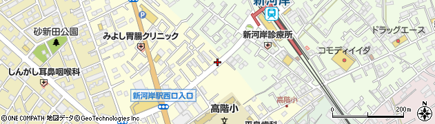 埼玉県川越市砂新田周辺の地図