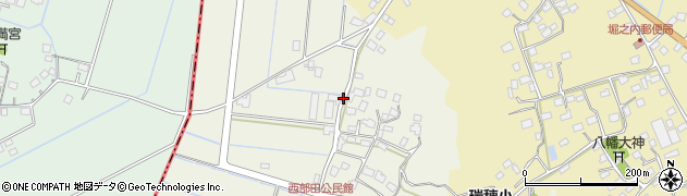 千葉県香取市西部田周辺の地図