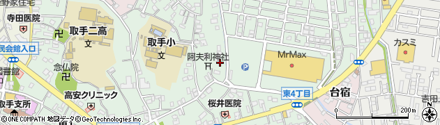 茨城県取手市東周辺の地図
