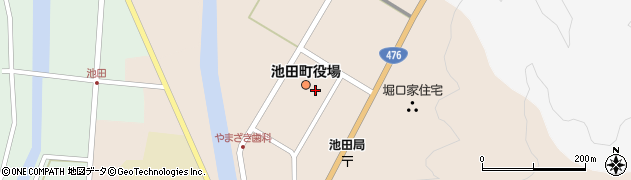 池田町役場　産業振興課・公共土木・ダム周辺の地図