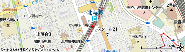 サイゼリヤ 北与野駅前店周辺の地図