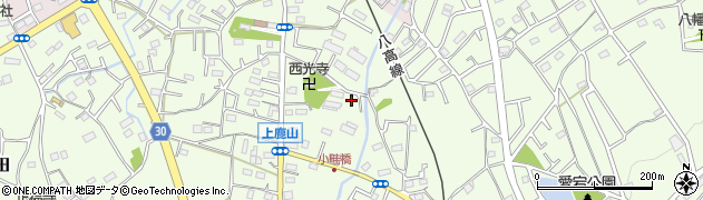 埼玉県日高市上鹿山274周辺の地図