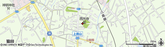 埼玉県日高市上鹿山281周辺の地図
