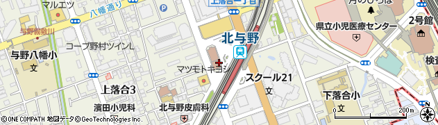 埼玉県さいたま市中央区上落合2丁目3-2周辺の地図