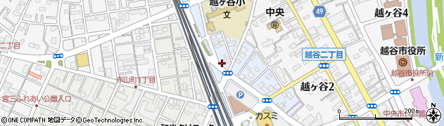トヨタレンタリース埼玉越谷駅前店周辺の地図