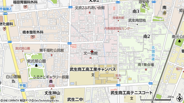 〒915-0841 福井県越前市文京の地図