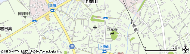 埼玉県日高市上鹿山175周辺の地図