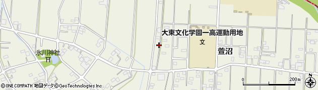 埼玉県川越市萱沼周辺の地図