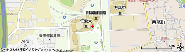仁愛大学周辺の地図