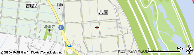 埼玉県吉川市吉屋周辺の地図
