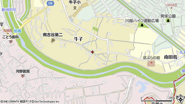 〒350-0017 埼玉県川越市牛子の地図