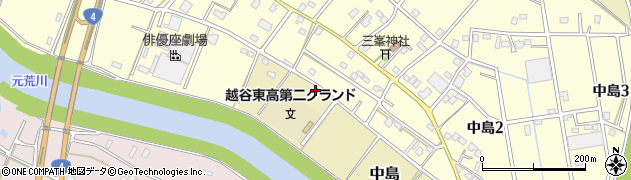 埼玉県越谷市中島629周辺の地図