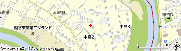 埼玉県越谷市中島周辺の地図