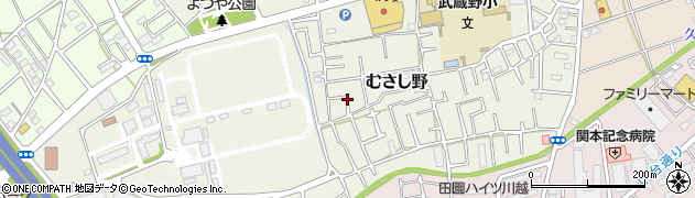 埼玉県川越市むさし野21周辺の地図