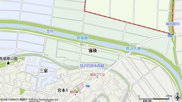 〒336-0914 埼玉県さいたま市緑区宮後の地図
