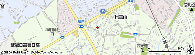 埼玉県日高市上鹿山152周辺の地図