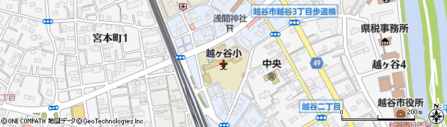 埼玉県越谷市中町1周辺の地図
