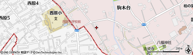 千葉県流山市駒木台165周辺の地図