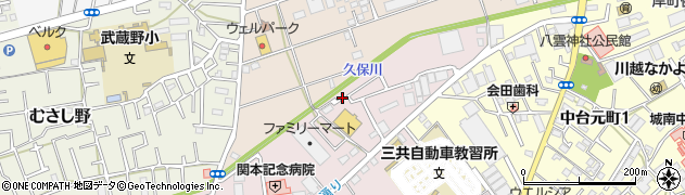 埼玉県川越市大仙波新田周辺の地図