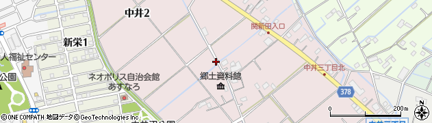 埼玉県吉川市中井周辺の地図