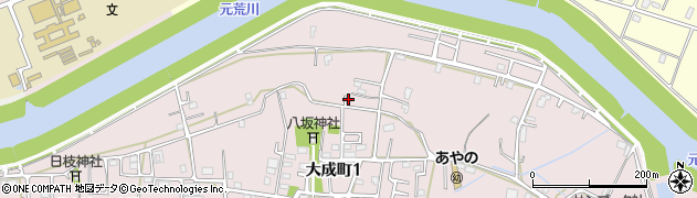 埼玉県越谷市大成町1丁目周辺の地図