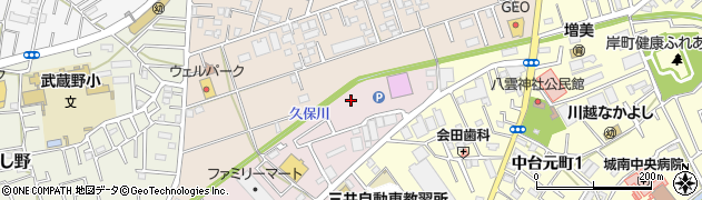 埼玉県川越市新宿周辺の地図