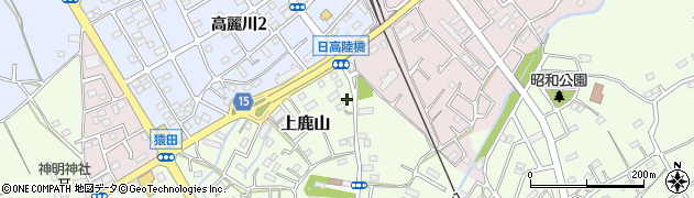 埼玉県日高市上鹿山131周辺の地図