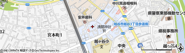 埼玉県越谷市中町5周辺の地図