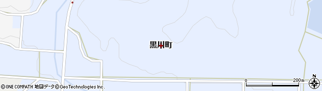 福井県越前市黒川町周辺の地図