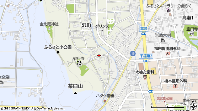 〒915-0833 福井県越前市沢町の地図