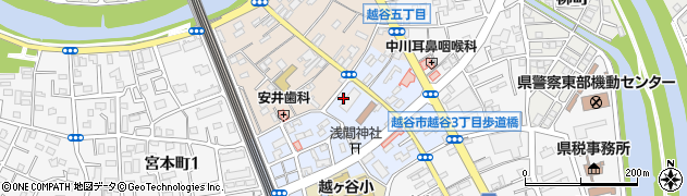埼玉県越谷市中町6周辺の地図