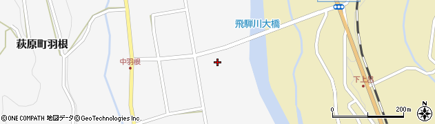 岐阜県下呂市萩原町羽根1049周辺の地図