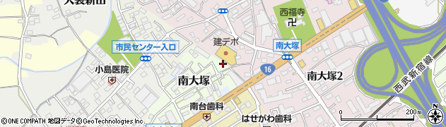 埼玉県川越市南大塚1周辺の地図