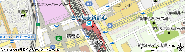 さいたま新都心駅周辺の地図