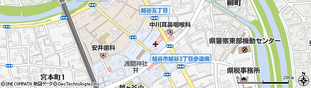 埼玉県越谷市中町10周辺の地図