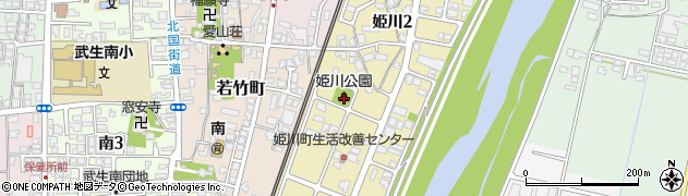 姫川公園周辺の地図