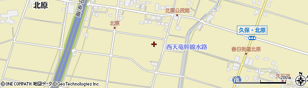 長野県南箕輪村（上伊那郡）北原周辺の地図