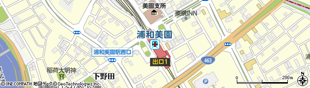 浦和美園駅周辺の地図