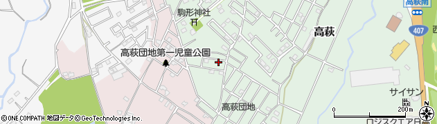 埼玉県日高市高萩753周辺の地図