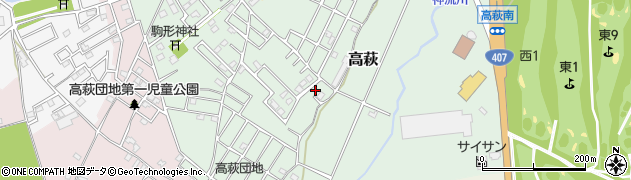 埼玉県日高市高萩772周辺の地図