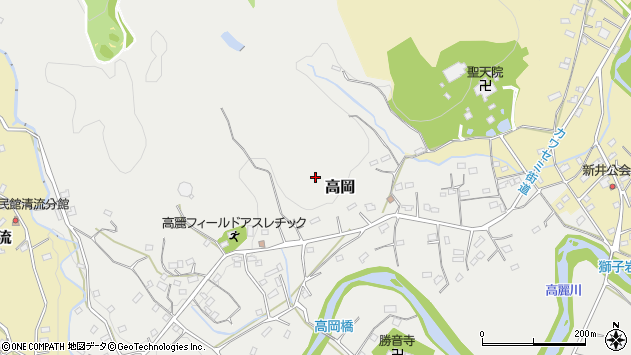 〒350-1247 埼玉県日高市高岡の地図