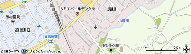 埼玉県日高市鹿山228周辺の地図