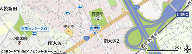 練馬タクシー株式会社　川越営業所周辺の地図