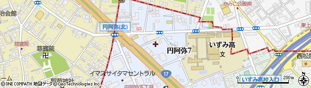 飛鳥交通株式会社　浦和営業所周辺の地図