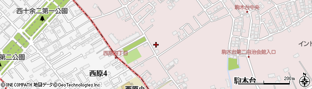 千葉県流山市駒木台465周辺の地図